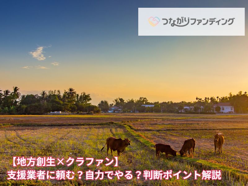 【地方創生×クラファン】支援業者に頼む？自力でやる？判断ポイント解説